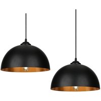 Wolketon Pendelleuchte 2er Set Ø 30cm Retro-Lampenschirm Hängelampe E27 aus Metall Industrielle Vintage Fassung für max 60W. Ø 30cm(Ohne Wolketon Pendelleuchte 2er Set Ø 30cm Retro-Lampenschirm Hängelampe E27 aus Metall Industrielle Vintage Fassung für max 60W. Ø 30cm(Ohne von WOLKETON