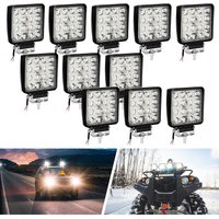 Rechteck led Arbeitsscheinwerfer IP67 Wasserdicht 12V 24V led Scheinwerfer für LKW,Offroad, suv, ATV,traktor Rückfahrscheinwerfer 48W 10 Stück von VINGO