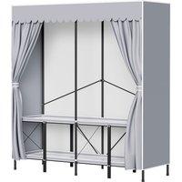 Wolketon Stoffschrank Kleiderschrank mit Kleiderstange faltbarer Textil mit hängende Stange schnell - 158 x170 x 48 cm Wolketon Stoffschrank Kleiderschrank mit Kleiderstange faltbarer Textil mit hängende Stange schnell - 158 x170 x 48 cm von WOLKETON