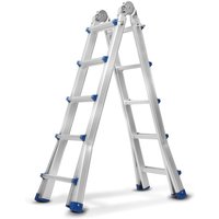 Wolketon Teleskopleiter Alu Leichtgewicht 4x4 Ebene Silber +multifunktion Multifunktionsleiter Mehrzweckleiter Ausziehbare Leiter 15 Stufe Stehleiter Wolketon Teleskopleiter Alu Leichtgewicht 4x4 Ebene Silber +multifunktion Multifunktionsleiter Mehrzweckleiter Ausziehbare Leiter 15 Stufe Stehleiter von WOLKETON