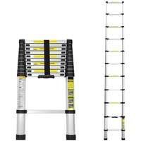 Wolketon Teleskopleiter Klappbar 2,6M Multifunktionsleiter Aluminium Anlegeleiter Mehrzweckleiter Ausziehbare Leiter von WOLKETON
