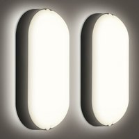Wolketon - swanew Feuchtraumleuchte 15W IP54 led Feuchtraumwannenleuchte Wannenleuchte Deckenleuchte Feuchtraumlampe 2 Stückzahl von WOLKETON
