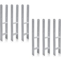 Wolketon - vingo 6x Pfostenträger Gartenspielgeräte-Zubehör Pfostenanker Bodenhülse H-Anker 600MM H-Pfostenträger Gartenspielgeräte-Zubehör Wolketon - vingo 6x Pfostenträger Gartenspielgeräte-Zubehör Pfostenanker Bodenhülse H-Anker 600MM H-Pfostenträger Gartenspielgeräte-Zubehör von WOLKETON