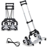 Swanew Treppensackkarre klappbar Gegenstände Treppenkarre Stapelkarre Treppen Sackkarre Transportkarre Treppensteiger bis 75kg Alu für Umzug und von WOLKETON