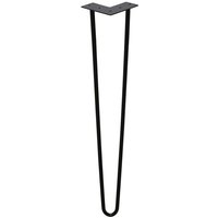 4 Stück Hairpin Legs Tischbeine Austauschbare Tisch &Schrank diy Metalltischbeine, Mit Bodenschoner und Schrauben, Länge 15cm-72cm Schwarz - Vingo von VINGO