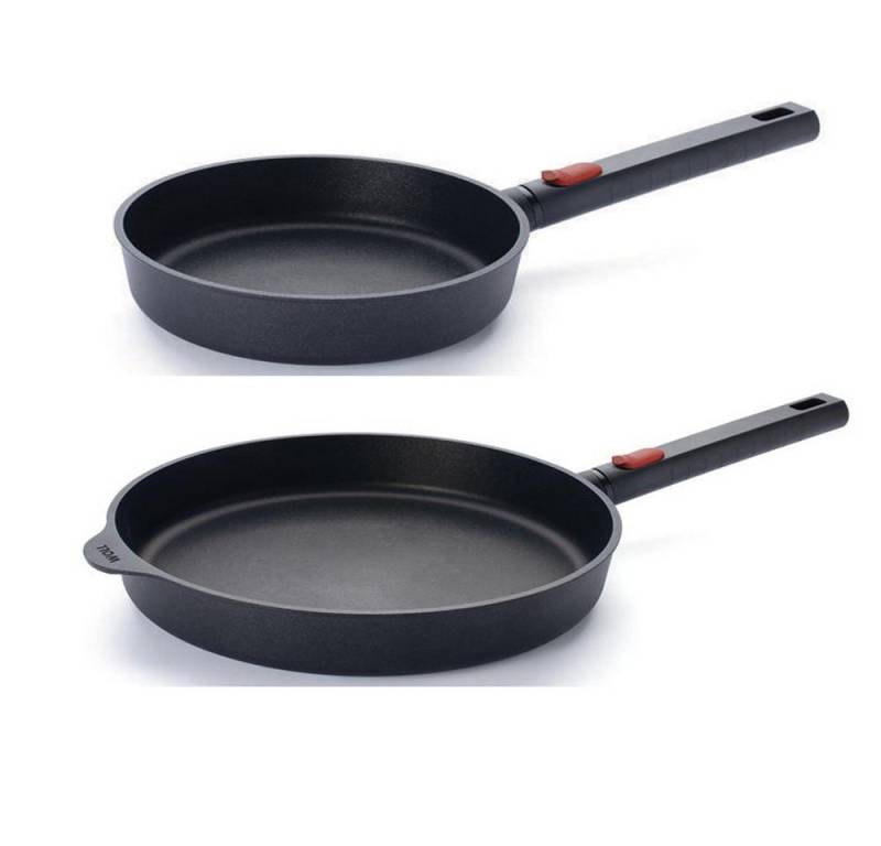 WOLL Pfannen-Set Bratpfannen ECO Logic QXR (PFAS-FREE), Aluminium (2-tlg., abnehmbarer Stielgriff), Induktionsgeeignet von WOLL