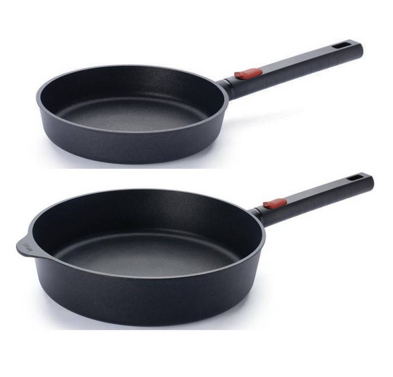 WOLL Pfannen-Set Bratpfannen ECO Logic QXR (PFAS-FREE), Aluminium (2-tlg., abnehmbarer Stielgriff), Induktionsgeeignet von WOLL
