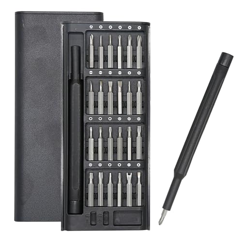 Präzisionsschraubendreher Set 28 in 1 Kleines Mini Schraubendreher Magnetisches Reparaturwerkzeugsatz für Laptop, Phone, PC, Tablet, Computer, Elektronik, Brillen, Uhren von WOLMIK