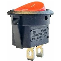 Wolpart - KCD8 Wippschalter 250V 10A 2Pin Rot von WOLPART