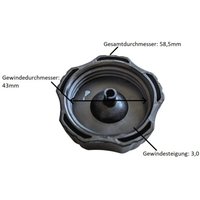 Ersatz Tankdeckel Kraftstofftankdeckel für Rasenmäher uvm. von GÜDE