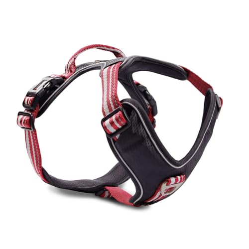 Wolters Geschirr Active Pro, Größe:70-85 cm, Farbe:rot/schwarz von Yireal