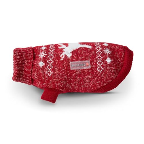 Wolters Strickpullover Elch mit Glitzer, Größe:45 cm, Farbe:rot/Silber Wolters Strickpullover Elch mit Glitzer, Größe:45 cm, Farbe:rot/Silber von WOLTERS