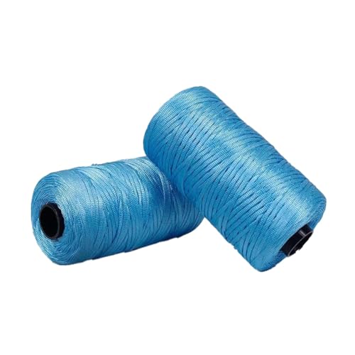 Polyester Macrame Cord 3mm 100g Flach Makramee Projekt Buntes Polyester Garn Handarbeit für Handtaschen Einkaufstaschen Sonnenhüte Schuhe DIY Handwerk Dekoratives Projekt 4PCS col-33 von WOLTHID