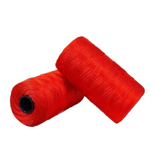 Polyester Macrame Cord 3mm 100g Flach Makramee Projekt Buntes Polyester Garn Handarbeit für Handtaschen Einkaufstaschen Sonnenhüte Schuhe DIY Handwerk Dekoratives Projekt 5PCS col-1 von WOLTHID