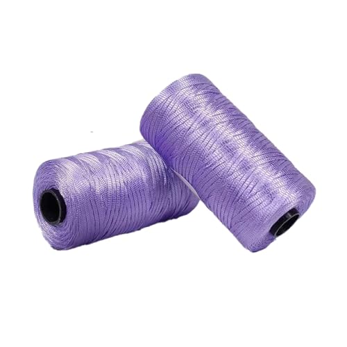 Polyester Macrame Cord 3mm 100g Flach Makramee Projekt Buntes Polyester Garn Handarbeit für Handtaschen Einkaufstaschen Sonnenhüte Schuhe DIY Handwerk Dekoratives Projekt 5PCS col-32 von WOLTHID