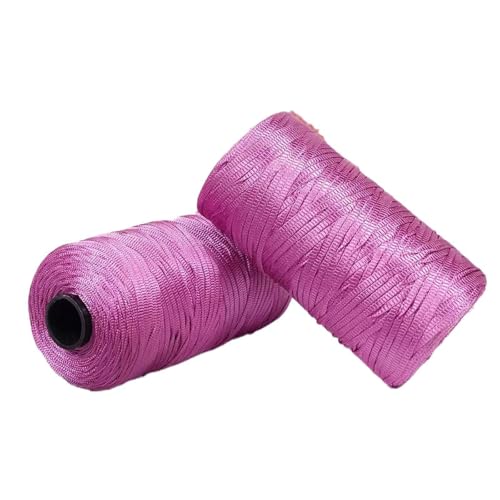 Polyester Macrame Cord 3mm 100g Flach Makramee Projekt Buntes Polyestergarn Handgemacht für Handtaschen Einkaufstaschen Sonnenhüte Schuhe DIY Handwerk Dekoratives Projekt 5PCS col-5 von WOLTHID