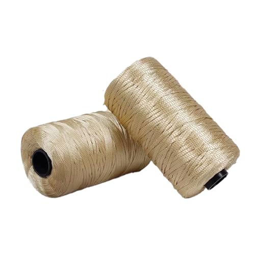 Polyester Macrame Cord 3mm 100g flaches Makramee Projekt buntes Polyestergarn handgefertigt für Handtaschen Einkaufstaschen Sonnenhüte Schuhe DIY Handwerk dekoratives Projekt 2PCS col-12 von WOLTHID