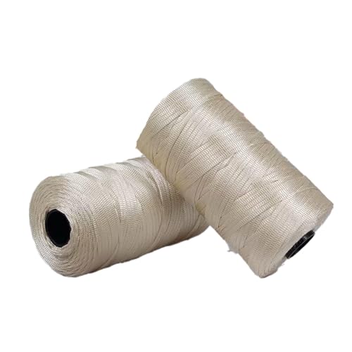 Polyester Macrame Cord 3mm 100g flaches Makramee Projekt buntes Polyestergarn handgefertigt für Handtaschen Einkaufstaschen Sonnenhüte Schuhe DIY Handwerk dekoratives Projekt 2PCS col-13 von WOLTHID