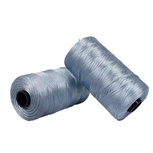 Polyester Macrame Cord 3mm 100g flaches Makramee Projekt buntes Polyestergarn handgefertigt für Handtaschen Einkaufstaschen Sonnenhüte Schuhe DIY Handwerk dekoratives Projekt 2PCS col-15 von WOLTHID