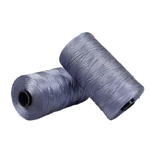 Polyester Macrame Cord 3mm 100g flaches Makramee Projekt buntes Polyestergarn handgefertigt für Handtaschen Einkaufstaschen Sonnenhüte Schuhe DIY Handwerk dekoratives Projekt 5PCS col-14 von WOLTHID