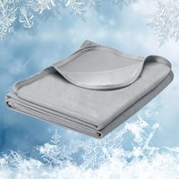 2 in 1 Kühldecke Sommerdecke Geschenk Arc-Chill Q-Max / 0,45 Doppelseitige Decke Selbstkühlende Schweißableitend und Atmungsaktiv Leichte Bettdecke von WOLTU