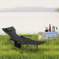 Woltu - 2er Set Campingstuhl klappbarer, Klappstuhl Liegestuhl für Outdoor, Angelstuhl Sonnenstuhl ultraleichter mit Armlehnen und Getränkehalter von WOLTU