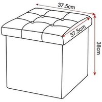 2er-Set Sitzhocker Fußhocker Faltbar mit Stauraum braun - Woltu 2er-Set Sitzhocker Fußhocker Faltbar mit Stauraum braun - Woltu von WOLTU