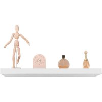 Woltu - 4er Set Wandregal Bücherregal Deko Wandablagen mdf Holz Hängeregal weiß 60x22.9x3.8cm von WOLTU