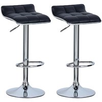 Woltu - 2X Barhocker 2er Set Barstuhl Tresenhocker, aus hochwertigem Kunstleder, verchromter Stahl, Antirutschgummi,gut gepolsterte Sitzfläche, von WOLTU
