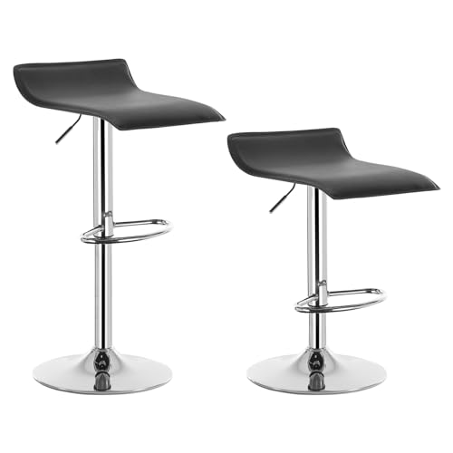 WOLTU Barhocker Design Drehstuhl Hocker Barstuhl Lounge Bar Hocker Stuhl 2X Schwarz BH11sz von WOLTU