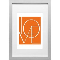 Bilderrahmen mit Papier-Passepartout aus Holz silber 10x15 cm - Woltu von WOLTU