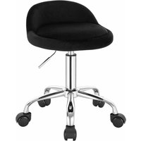 Woltu - Bürohocker mit Rollen Drehhocker höhenverstellbar Sitzhöhe 43-54,5 cm schwarz Woltu - Bürohocker mit Rollen Drehhocker höhenverstellbar Sitzhöhe 43-54,5 cm schwarz von WOLTU