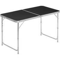 Campingtisch Klapptisch Gartentisch Arbeitstisch Balkontisch höhenverstellbar Aluminium mdf Schwarz - Woltu Campingtisch Klapptisch Gartentisch Arbeitstisch Balkontisch höhenverstellbar Aluminium mdf Schwarz - Woltu von WOLTU