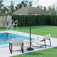 Sonnenschirm Gartenschirm φ175cm, Strandschirm Balkonschirm UV-beständig wasserdicht, höhenverstellbar, 45° knickbar, Sonnenschutz für Terrasse, von WOLTU