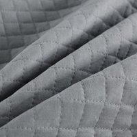 Tagesdecke Steppdecke Patchwork Wendedesign Grau+Hellgrau 170 x 210 cm - Woltu von WOLTU
