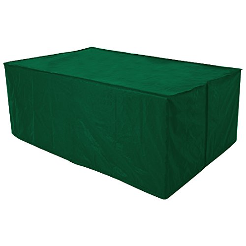 WOLTU Schutzhülle für Möbelsets, 193x136x88 cm, Abdeckung für Gartenmöbel Sitzgruppe, Abdeckhaube aus PE, Plane UV-Beständig wasserabweisend Winterfest reißfest, Grün von WOLTU