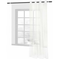 WOLTU 1 Stück Vorhänge & Gardine transparent mit Ösen creme 140x245 cm WOLTU 1 Stück Vorhänge & Gardine transparent mit Ösen creme 140x245 cm von WOLTU
