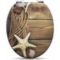 2 Premium WC-Sitz Toilettensitz mit Absenkautomatik, mdf Holzkern, Softclose Scharnier, Antibakteriell, Desgin Décor, Maritime ii - Woltu 2 Premium WC-Sitz Toilettensitz mit Absenkautomatik, mdf Holzkern, Softclose Scharnier, Antibakteriell, Desgin Décor, Maritime ii - Woltu von WOLTU