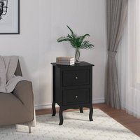 WOLTU 2er Set Nachttisch Nachtschrank Nachtkommode mit 2 Schubladen Barock Kommode Beistelltisch für Schlafzimmer Wohnzimmer aus MDF Schwarz WOLTU 2er Set Nachttisch Nachtschrank Nachtkommode mit 2 Schubladen Barock Kommode Beistelltisch für Schlafzimmer Wohnzimmer aus MDF Schwarz von WOLTU