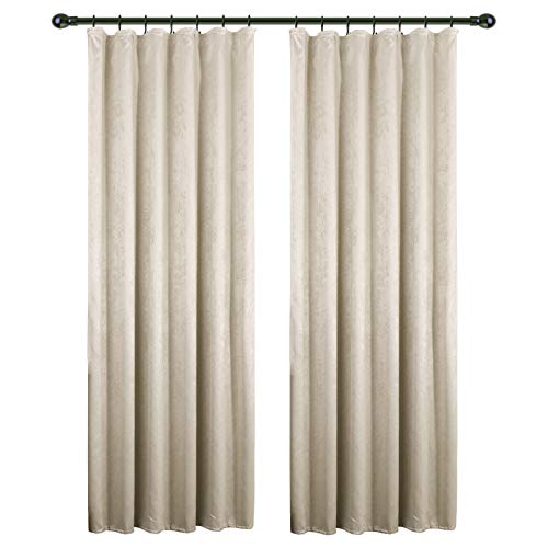 WOLTU VH5886cm-2, 2er Set Gardinen Vorhänge Blickdicht mit Kräuselband Crush Optik Schwere Verdunkelungsvorhang Thermovorhang Verdunkelungsgardine Wohnzimmer Schlafzimmer Küche, 135x245 cm, Crème WOLTU VH5886cm-2, 2er Set Gardinen Vorhänge Blickdicht mit Kräuselband Crush Optik Schwere Verdunkelungsvorhang Thermovorhang Verdunkelungsgardine Wohnzimmer Schlafzimmer Küche, 135x245 cm, Crème von WOLTU