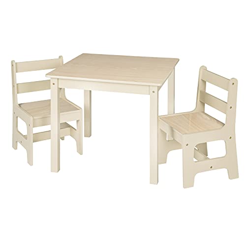 WOLTU Kindertisch mit 2 Stühlen, Maße:60x60x55cm, Sitzgruppe für Kinder Vorschüler Kindermöbel SG001 von WOLTU