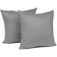 Woltu - 4 x Kissenbezug Kissenhülle 100% Baumwolle mit Reissverschluss Sofakissen Bezüge dunkelgrau 50x50cm Woltu - 4 x Kissenbezug Kissenhülle 100% Baumwolle mit Reissverschluss Sofakissen Bezüge dunkelgrau 50x50cm von WOLTU
