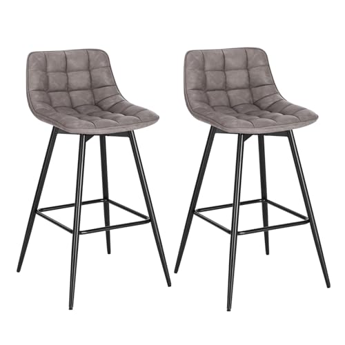 WOLTU Barhocker 2er Set Designer Barstuhl Hocker Tresenhocker Bistrohocker mit Fußstütze Kunstleder Metall Dunkelgrau WOLTU Barhocker 2er Set Designer Barstuhl Hocker Tresenhocker Bistrohocker mit Fußstütze Kunstleder Metall Dunkelgrau von WOLTU