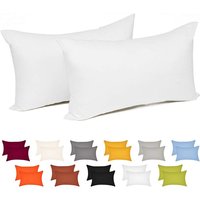 WOLTU Baumwolle Kissenbezug Kopfkissen mit Reißverschluss weiß 30x40cm WOLTU Baumwolle Kissenbezug Kopfkissen mit Reißverschluss weiß 30x40cm von WOLTU