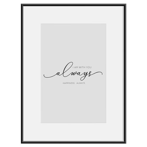 WOLTU Bilderrahmen 20x30, Fotorahmen Aluminium Schwarz Matt, Bilderrahmen Collage mit Passepartout, Picture Frame mit Ständer, Posterrahmen mit Kunststoff, BR9955sz WOLTU Bilderrahmen 20x30, Fotorahmen Aluminium Schwarz Matt, Bilderrahmen Collage mit Passepartout, Picture Frame mit Ständer, Posterrahmen mit Kunststoff, BR9955sz von WOLTU