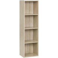 Bücherregal Bücherschrank Aufbewahrungregal Aktenschrank 4 Fächer 24x106x30 cm - Woltu von WOLTU