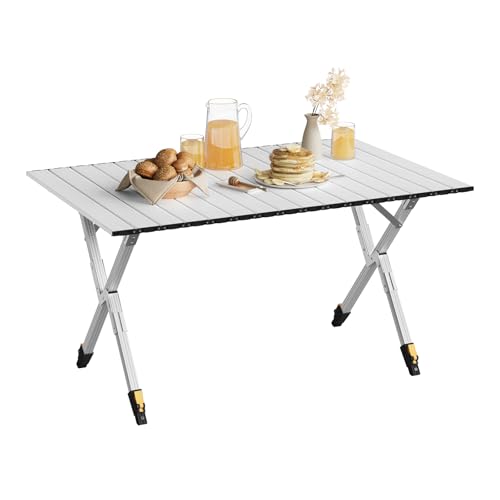 WOLTU Campingtisch klappbar, Alu Klapptisch leicht tragbar, Gartentisch klein, Picknicktisch höhenverstellbar, mit Aufbewahrungstasche, 50 kg belastbar, Tisch Balkon Garten, Silber WOLTU Campingtisch klappbar, Alu Klapptisch leicht tragbar, Gartentisch klein, Picknicktisch höhenverstellbar, mit Aufbewahrungstasche, 50 kg belastbar, Tisch Balkon Garten, Silber von WOLTU