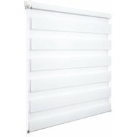 Woltu - Doppelrollo Klemmfix ohne Bohren, Duo Rollo Zebrarollo Fensterrollo Klemmrollo Seitenzugrollo Easyfix lichtdurchlässig und verdunkelnd Rollos von WOLTU
