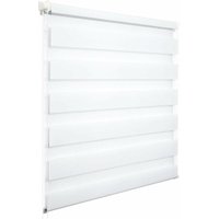 WOLTU Doppelrollo Klemmfix ohne Bohren, Duo Rollo Zebrarollo Fensterrollo Klemmrollo Seitenzugrollo Easyfix lichtdurchlässig und verdunkelnd Rollos von WOLTU