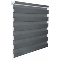 WOLTU Doppelrollo Klemmfix ohne Bohren, Duo Rollo Zebrarollo Fensterrollo Klemmrollo Seitenzugrollo Easyfix lichtdurchlässig und verdunkelnd Rollos von WOLTU